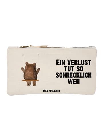 Mr. & Mrs. Panda Federtasche Bär Schaukel mit Spruch in Weiß