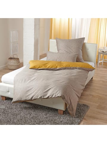 Traumschlaf Bettwäsche Texture in senf