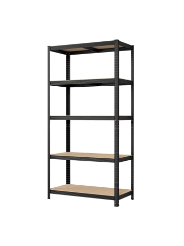 SONGMICS Schwerlastregal Cozory in Schwarz - (B)100 x (H)200 x (T)50 cm
