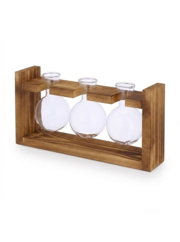 Reagenzglas Vase "Rund" in Klar/ Natur