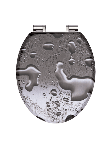 Franz Joseph Schütte MDF WC-Sitz GREY STEEL, mit Absenkautomatik