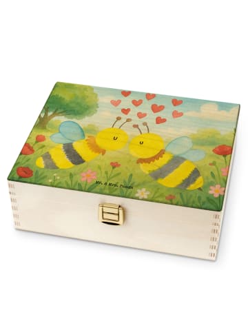 Mr. & Mrs. Panda Teeaufbewahrung Biene Liebe Design ohne Spruch in Weiß