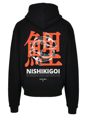 F4NT4STIC Ultra Heavy Hoodie Nishikigoi Koi Japan Grafik in schwarz