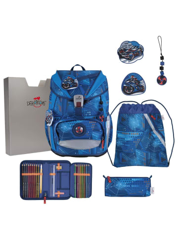 DerDieDas ErgoFlex Light - Schulranzen Set 5tlg. 800g (Purple Unicorn) in Turbo Speed