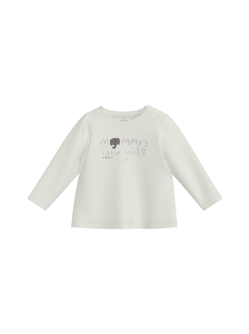 s.Oliver T-Shirt langarm in Creme-weiß