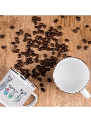 Mr. & Mrs. Panda Pott Koala Familie zwei ohne Spruch in Grau Pastell