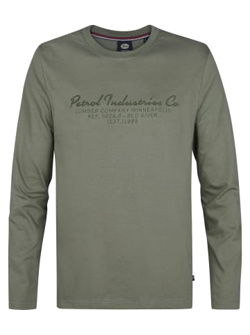 Petrol Industries Rundhals Pullover Pierre in Grün