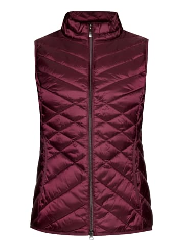 Betty Barclay Steppweste mit Reißverschluss in Dark Aubergine