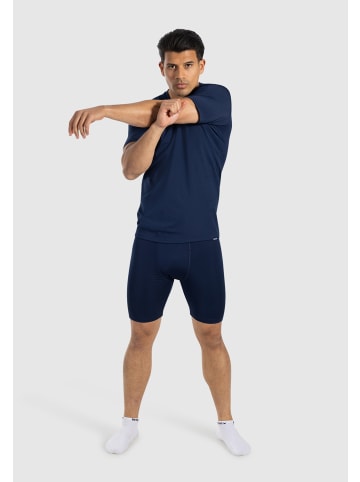 SMILODOX T-Shirt Zeyn in Marineblau