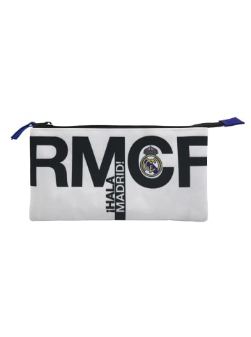 Real Madrid Dreifach Federmäppchen 3 Fächer Federmappe Reißverschluss