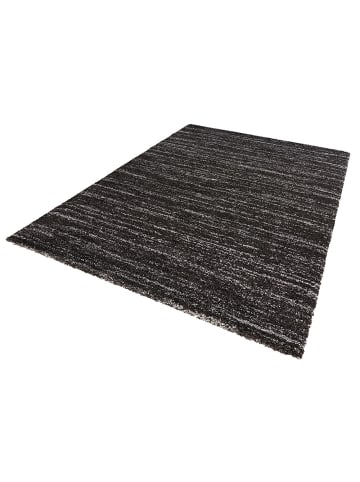 Mint Rugs Hochflor Teppich Delight schwarz grau meliert