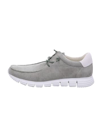 Sioux Mokassin Schnürschuhe in Oliv