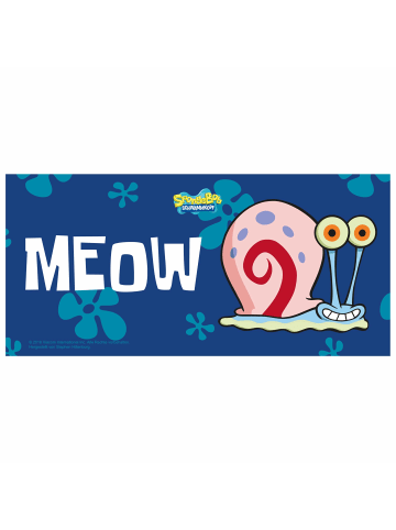 SpongeBob Spongebob Schwammkopf Tasse Gary - Meow  320 ml in blau