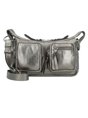 TASCHENDIEB Salvatorgasse Umhängetasche Leder 24 cm in silver