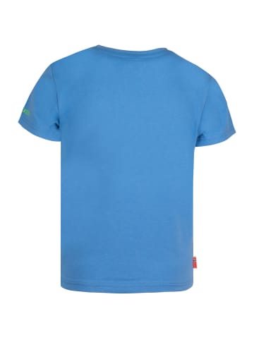 Trollkids T-Shirt "Oppland" in Mittelblau/Grün