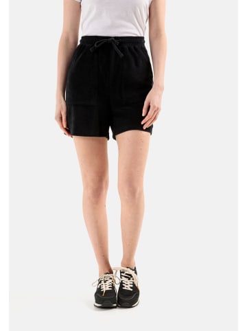 Camel Active Frottee Shorts mit Kordelzug in Schwarz