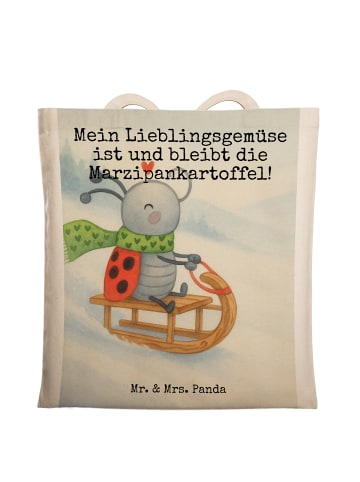 Mr. & Mrs. Panda Tasche Smörle Rodeln Design mit Spruch in Weiß