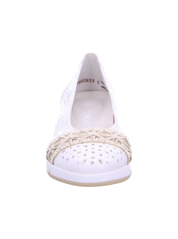 rieker Slipper in weiss/offwhite