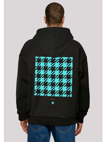 F4NT4STIC Ultra Heavy Hoodie Hahnentritt Negativ in schwarz