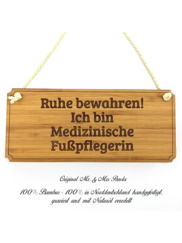 Mr. & Mrs. Panda Infotafel Medizinische Fußpflegerin mit Spruch in Keine Angabe