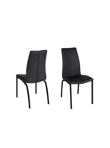 ebuy24 Esszimmerstuhl Amin Schwarz 4er Set