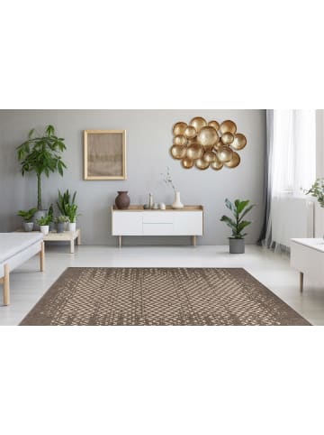 Arte Espina Kurzflor Teppich Splash 625 in braun - creme - rechteckig