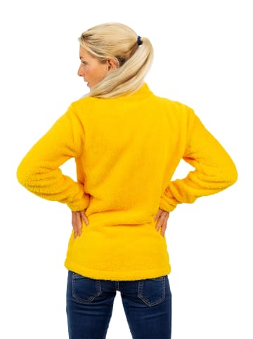 Reichstadt Damen Regular Fit Fleecejacke Kuschelige in Yellow