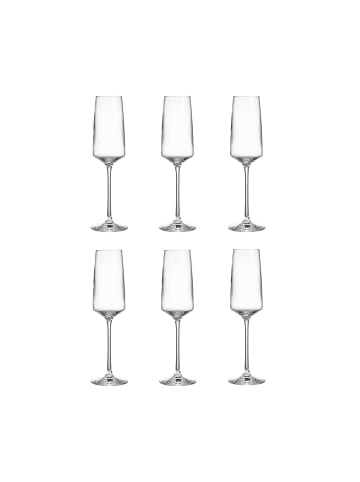 Butlers 6x Sektgläser 250ml WINE & DINE in Transparent