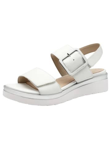 Tamaris WIDE FIT Sandalette in WHITE/SILVER