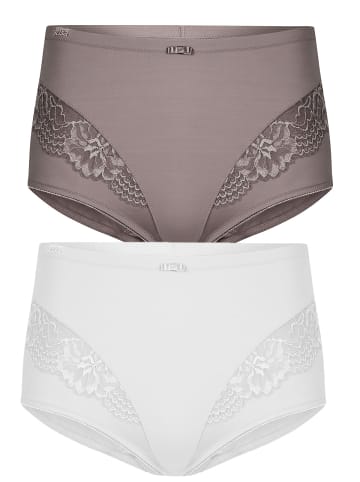 SUSA 2er Pack Miederslip London in frosty lavender weiss