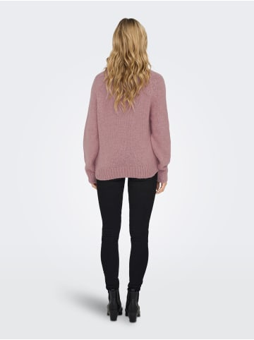 JACQUELINE de YONG Strick Struktur Pullover Langarm Sweater JDYDINEA in Rosa