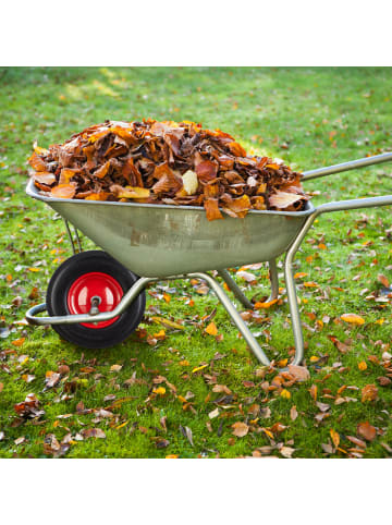 relaxdays 4x Schubkarrenrad in Schwarz/ Rot - 4.80 4.00-8