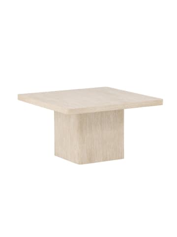 ebuy24 Couchtisch Qvart Beige 80 x 80 cm