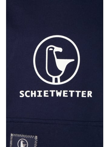SCHIETWETTER SCHIETWETTER Hoodie Logoprint Toni in navy/white