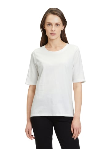 Betty Barclay Basic Shirt mit Rundhalsausschnitt in Rohweiß