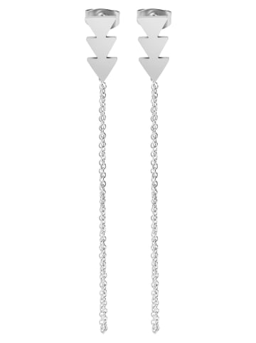 Adeliás Damen Ohrringe – Ohrstecker aus Edelstahl in silber