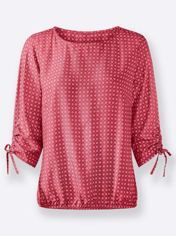 WITT WEIDEN Schlupfbluse in rot-flamingo-bedruckt