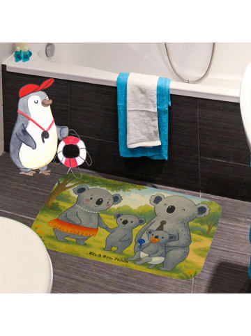 Mr. & Mrs. Panda Badteppich Koala Familie Design ohne Spruch in Weiß