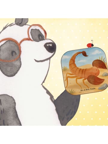 Mr. & Mrs. Panda Untersetzer für Gläser Sternzeichen Skorpion De... in Weiß