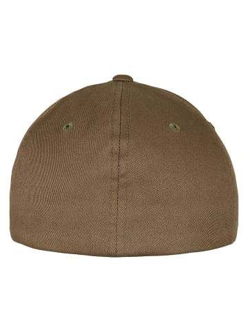 Flexfit Flexfit Unisex 3-Tone Flexfit in neonorange/white/olive