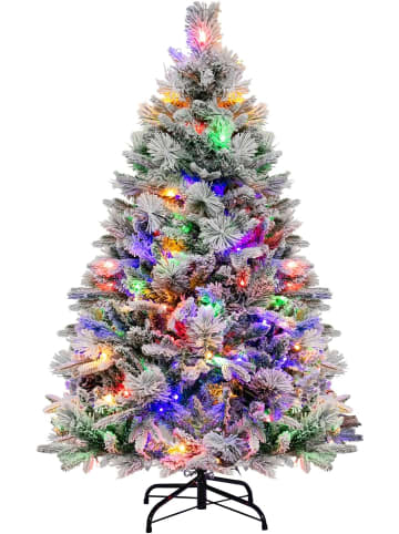 COSTWAY Künstlicher Weihnachtsbaum Beleuchtet in Grün