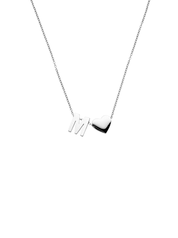 PURELEI Kette Letter Heart Silber