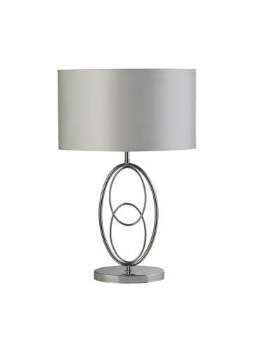 Licht-Erlebnisse Tischlampe (B)16 x (L)34.5 x (H)53 cm in Chrom Silber