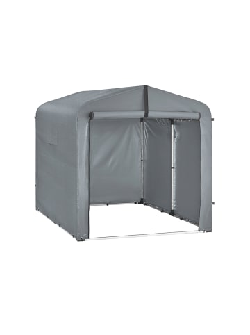 SoBuy Fahrradunterstand in Mattes Dunkelgrau - (W) 154 x (H) 165 x (L) 219 cm
