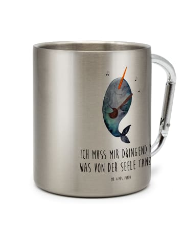 Mr. & Mrs. Panda Tasse Narwal Gitarre mit Spruch in Silber