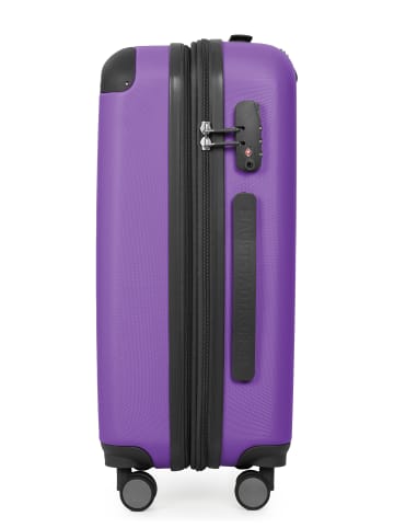 Hauptstadtkoffer Spree - Koffer Flugzeug Trolley Handgepäck Hartschale TSA 42L in Lila