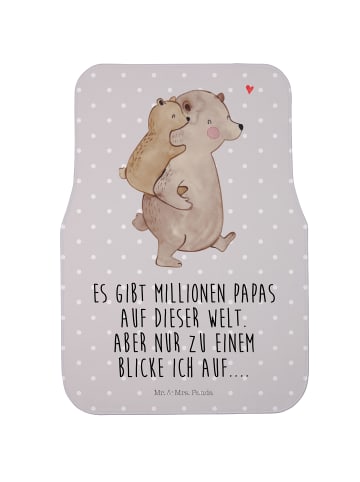 Mr. & Mrs. Panda Automatte Papa Bär mit Spruch in Grau Pastell