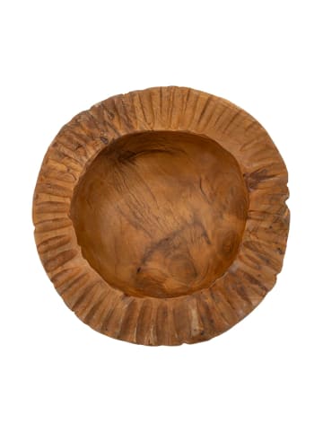 Mauro Ferretti Braune, leere Holztasche Ø 19x8 cm