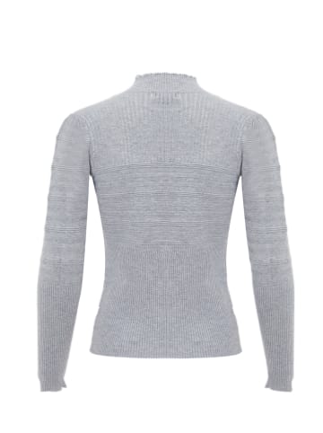 leo selection Damen Strickpullover in Dunkelgrau