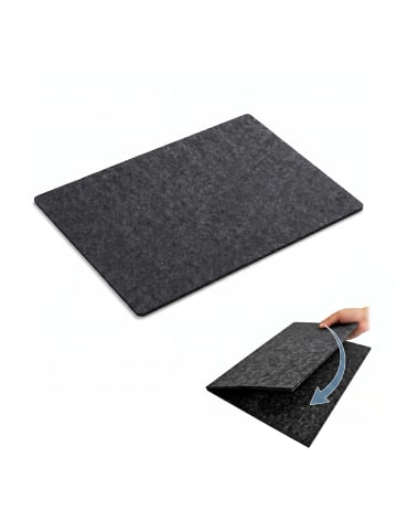 relaxdays Puzzlebrett in Grau - (B)80 x (T)58 cm